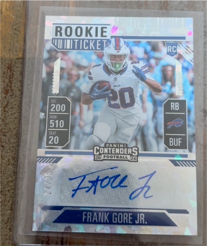 2024 Panini Contenders Rookie Ticket #1 Frank Gore Jr. — front