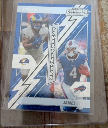 2024 Panini Contenders Power Players #19 Kyren Williams and James Cook — front