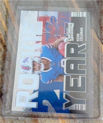 2024 Panini Contenders #12 Keon Coleman Rookie of the Year — front