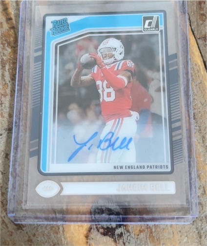 2024 Panini Donruss Clearly #91 Jaheim Bell Rated Rookie Autograph — front