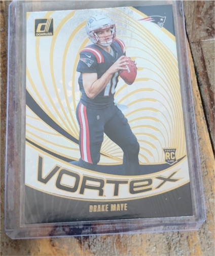 2024 Panini Donruss #VOR-DMA Drake Maye Vortex — front