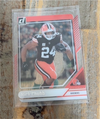 2024 Donruss Clearly #15 Nick Chubb — front