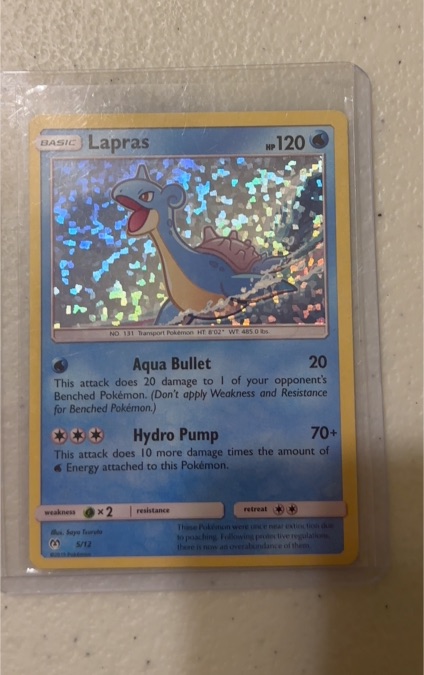 2019 McDonald's Promo #5 Lapras — front