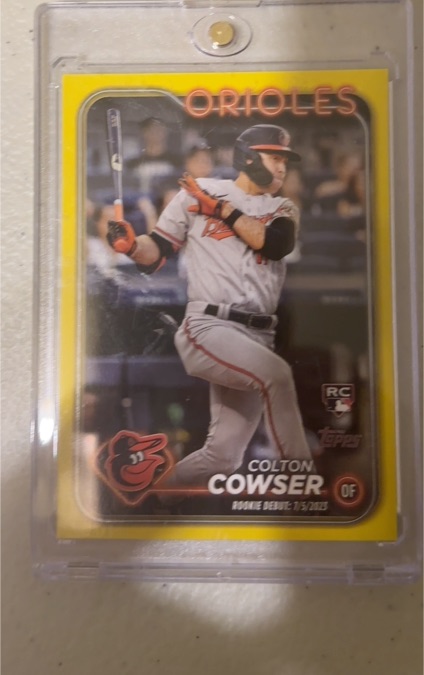 2024 Topps Update #US72 Colton Cowser Rookie Debut — front