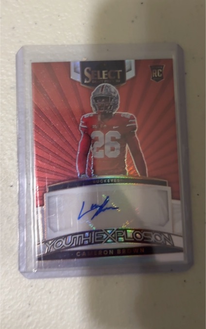 2023 Panini Select Draft Picks #YS-CBR Cameron Brown Youth Explosion Rookie Auto — front