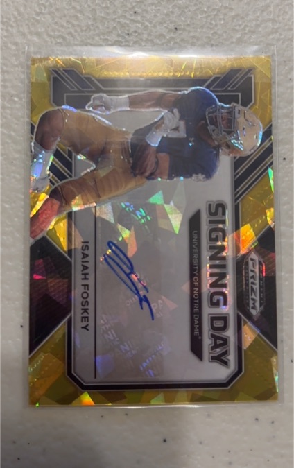 2023 Panini Prizm Draft Picks Signing Day #SD-IFO Isaiah Foskey — front