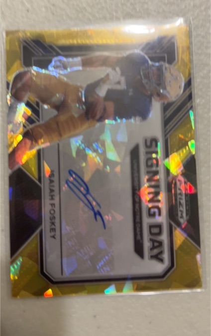 2020 Panini Prizm Signing Day Isaiah Foskey — front