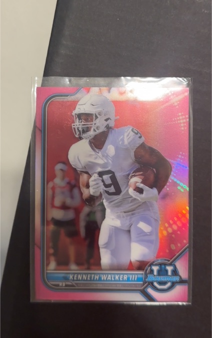 2021 Bowman University #97 Kenneth Walker III — front