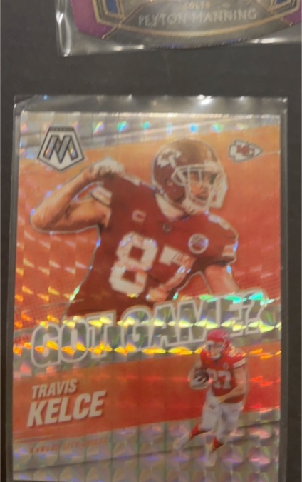 2021 Panini Mosaic #GG-21 Travis Kelce Got Game? — front