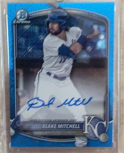 2025 Bowman Chrome #BMA-BMI Blake Mitchell — front