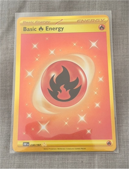 2023 Pokémon Obsidian Flames #230/197 Basic Fire Energy — front