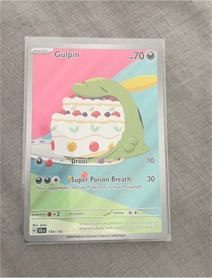 Gulpin 154/142 Stellar Crown Illustration Rare — front