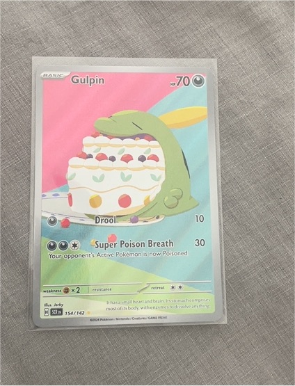 2024 Pokémon Sv07: Stellar Crown #154/142 Gulpin — front