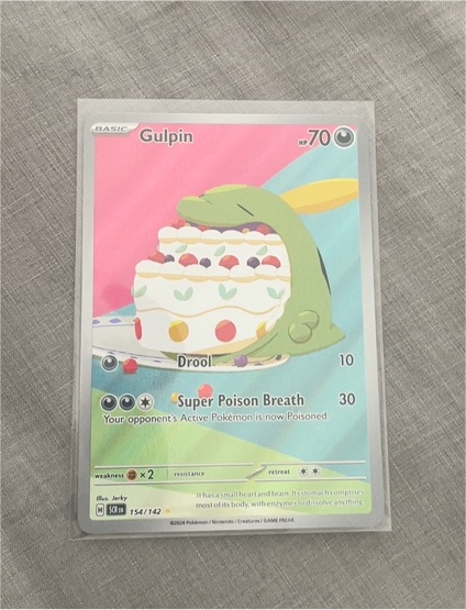 2024 Pokémon Sv07: Stellar Crown #154/142 Gulpin — front
