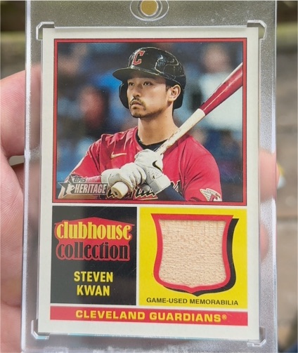 2025 Topps Heritage Clubhouse Collection #CCR-SK Steven Kwan — front