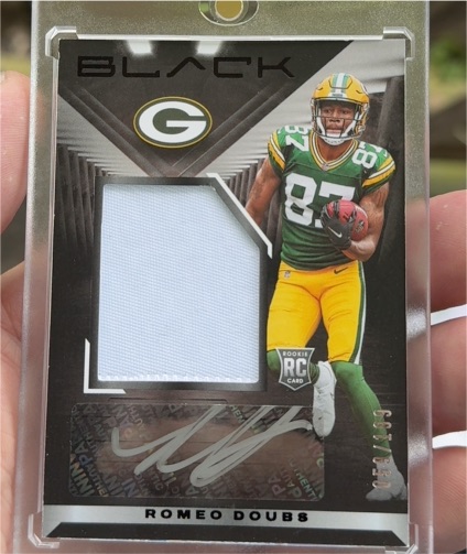 2022 Panini Black #240 Romeo Doubs — front