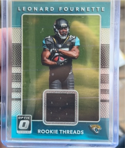 2017 Donruss Optic Rookie Threads #2 Leonard Fournette — front