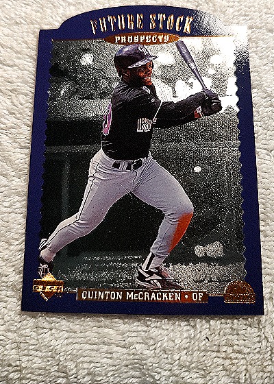 1996 Upper Deck #FS14 Quinton McCracken Colorado Rockies Future Stock Prospects — front
