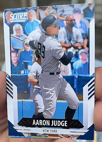 2021 Panini Chronicles Score #21 Aaron Judge — front
