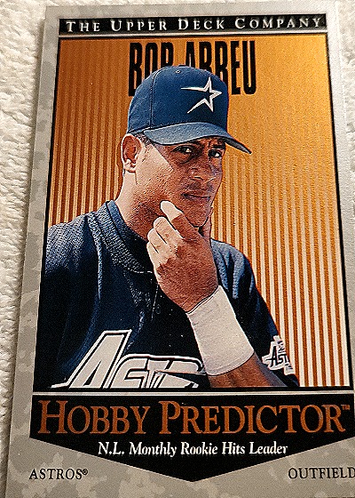 1996 Upper Deck #H51 Bob Abreu Hobby Predictor — front