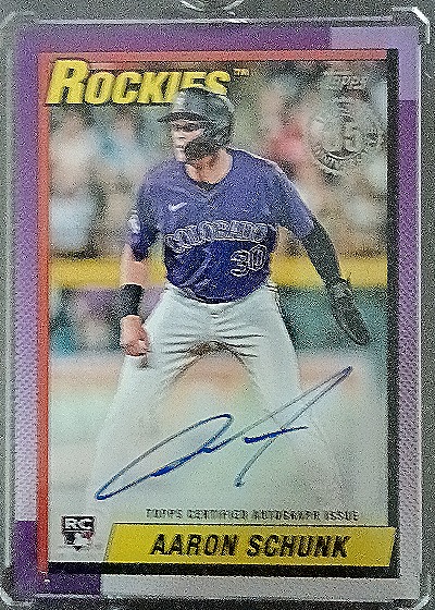Aaron Schunk 2023 Topps Rookie Autograph — front