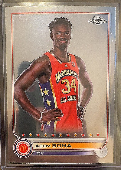 Adem Bona 2022 Topps Chrome McDonald's All American — front