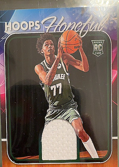 2024-25 Panini NBA Hoops Hoops Hopeful Memorabilia AJ Johnson — front