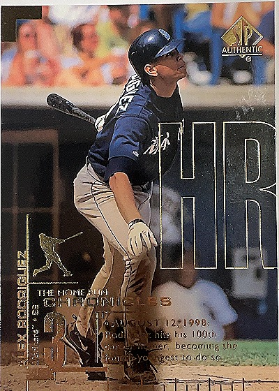 1999 SP Authentic Home Run Chronicles #HR15 Alex Rodriguez — front