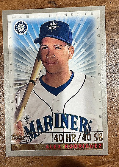 2000 Topps Magic Moments Alex Rodriguez 40 HR/40 SB — front