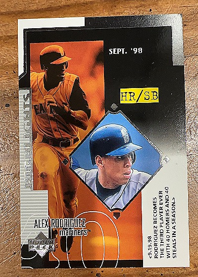 1999 Upper Deck Highlights Alex Rodriguez — front