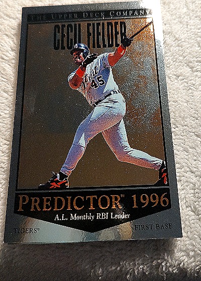 1996 Upper Deck Predictor Cecil Fielder — front