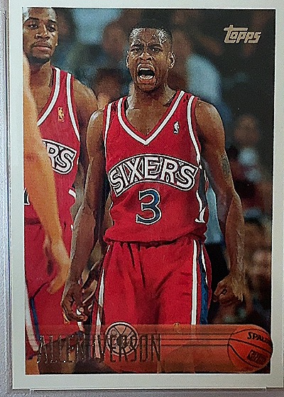 1996-97 Topps Allen Iverson Rookie Card — front