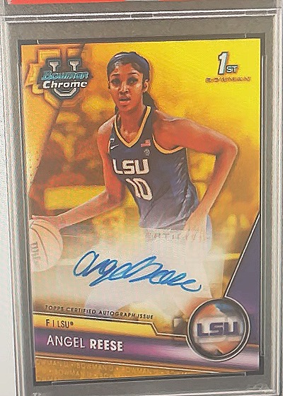 2023-24 Bowman Chrome University Angel Reese 1st Autograph — front