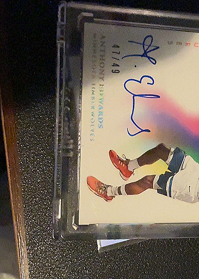 Anthony Edwards Rookie Autograph — front