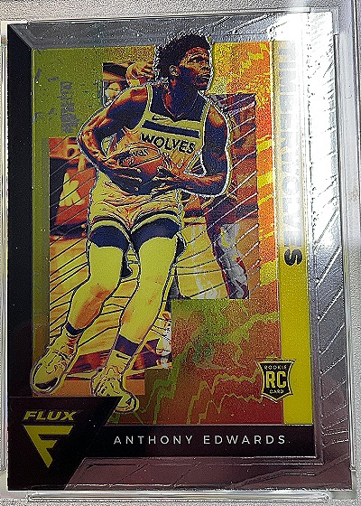 2020-21 Panini Flux Anthony Edwards Rookie Card — front