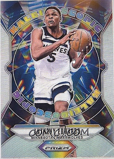 2024-25 Panini Prizm Kaleidoscopic Prizms Silver #1 Anthony Edwards — front