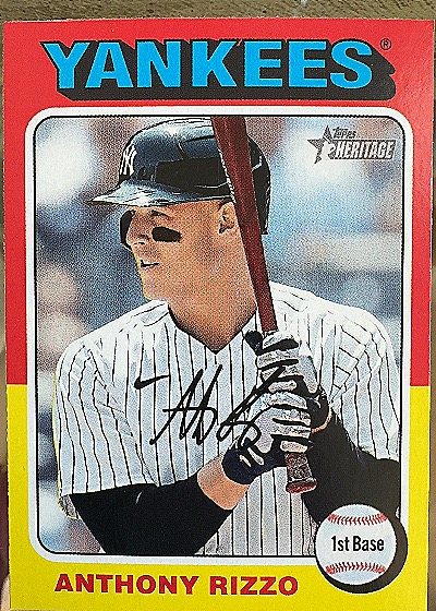 2024 Topps Heritage Anthony Rizzo — front