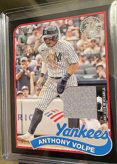 2024 Topps Series 2 Anthony Volpe 1989 Topps Relic — front