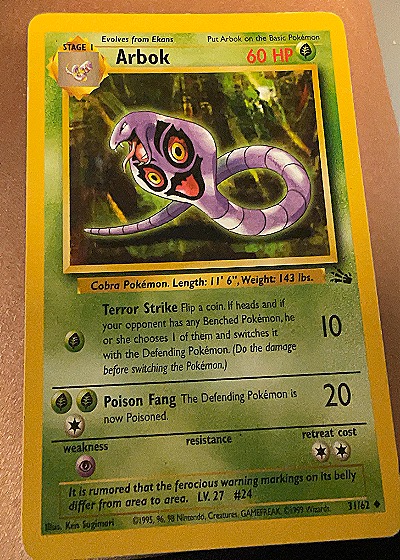 Arbok - Fossil — front