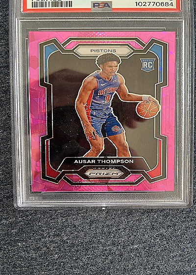 2023-24 Panini Prizm Pink Ice Prizm #178 Ausar Thompson (RC) — front