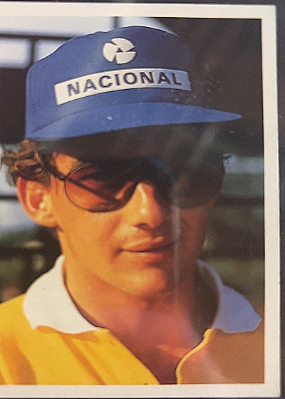 1987 A Question of Sport Ayrton Senna Portrait — front