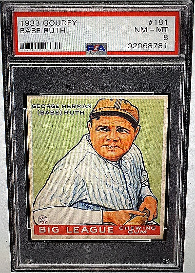 1933 Goudey Babe Ruth #181 — front