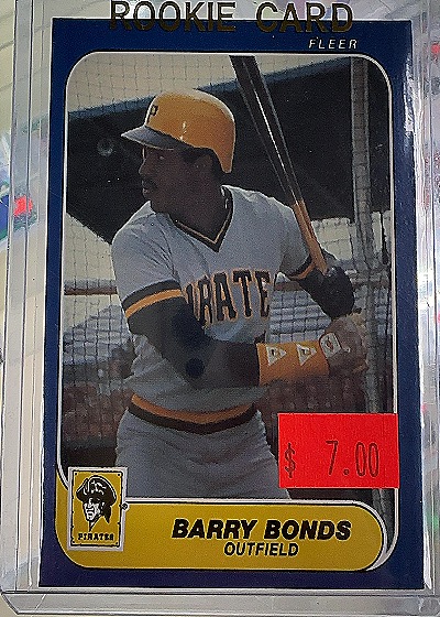 1986 Fleer Update Barry Bonds Rookie Card — front