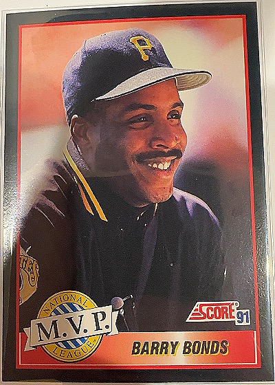 1991 Score #876 Barry Bonds — front
