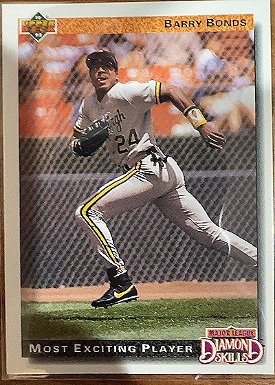 1992 Upper Deck #721 Barry Bonds — front