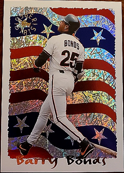1995 Topps Cyber Stats Barry Bonds — front