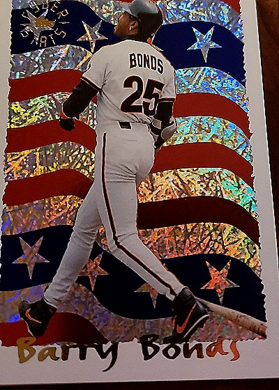 1995 Topps Cyber Stats Barry Bonds — front
