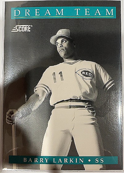 1991 Score #888 Barry Larkin — front