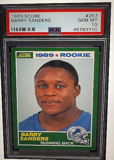 1989 Score Barry Sanders Rookie Card — front