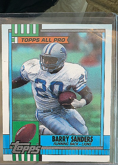 Barry Sanders 1990 Topps All Pro — front